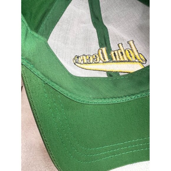 John Deere Green Baseball Cap L/XL Adjustable Strap "Nothing Runs Like A Deere" - Picture 8 of 10
